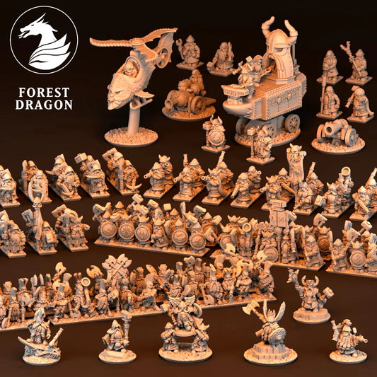 Dwarf Army Deal 10MM Scale