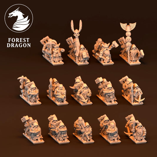 Dwarfs - Crossbow Regiment 10MM Scale
