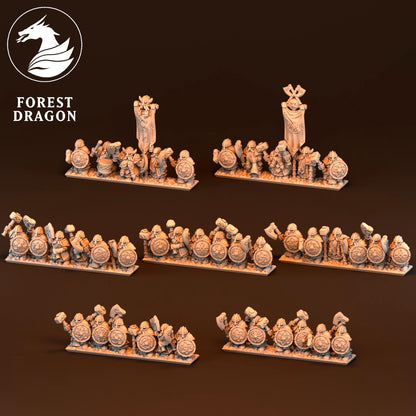 Dwarf Army Deal 10MM Scale