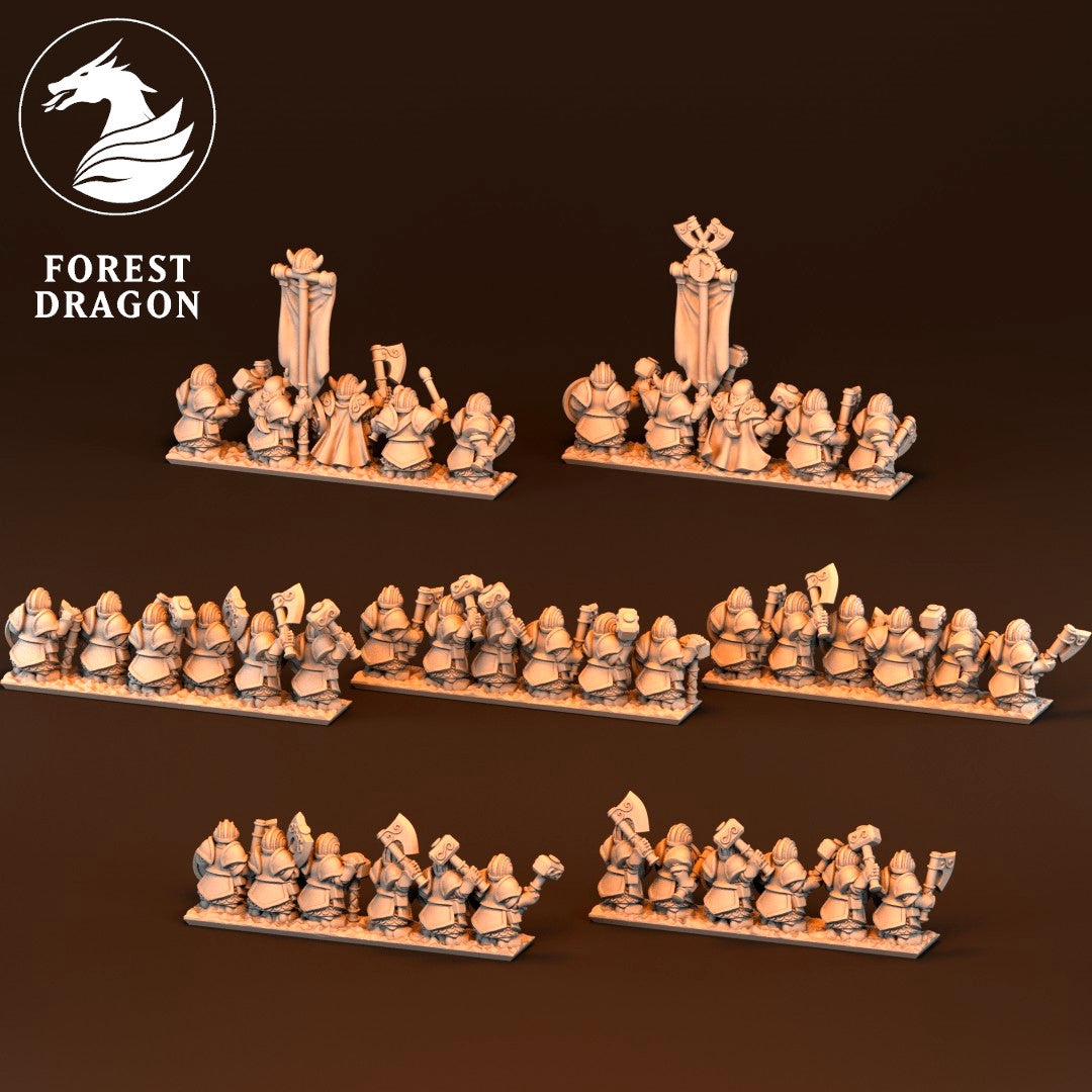 Dwarfs - Elites Infantry 10MM Scale