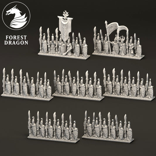 Aurethil Court - Glaive Infantry 10MM Scale