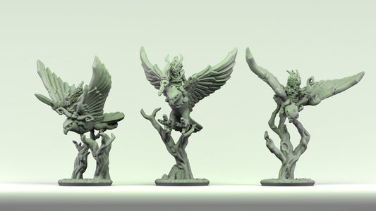 Wood Elves - Hawk Riders 10MM Scale