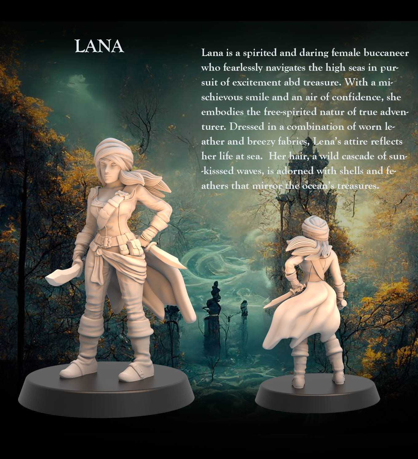 Tabletop Heroes - Iana the Buccaneer