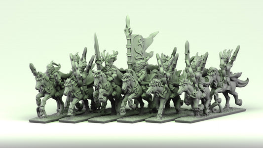 Wood Elves - Light Cavalry Regiment 10MM Scale