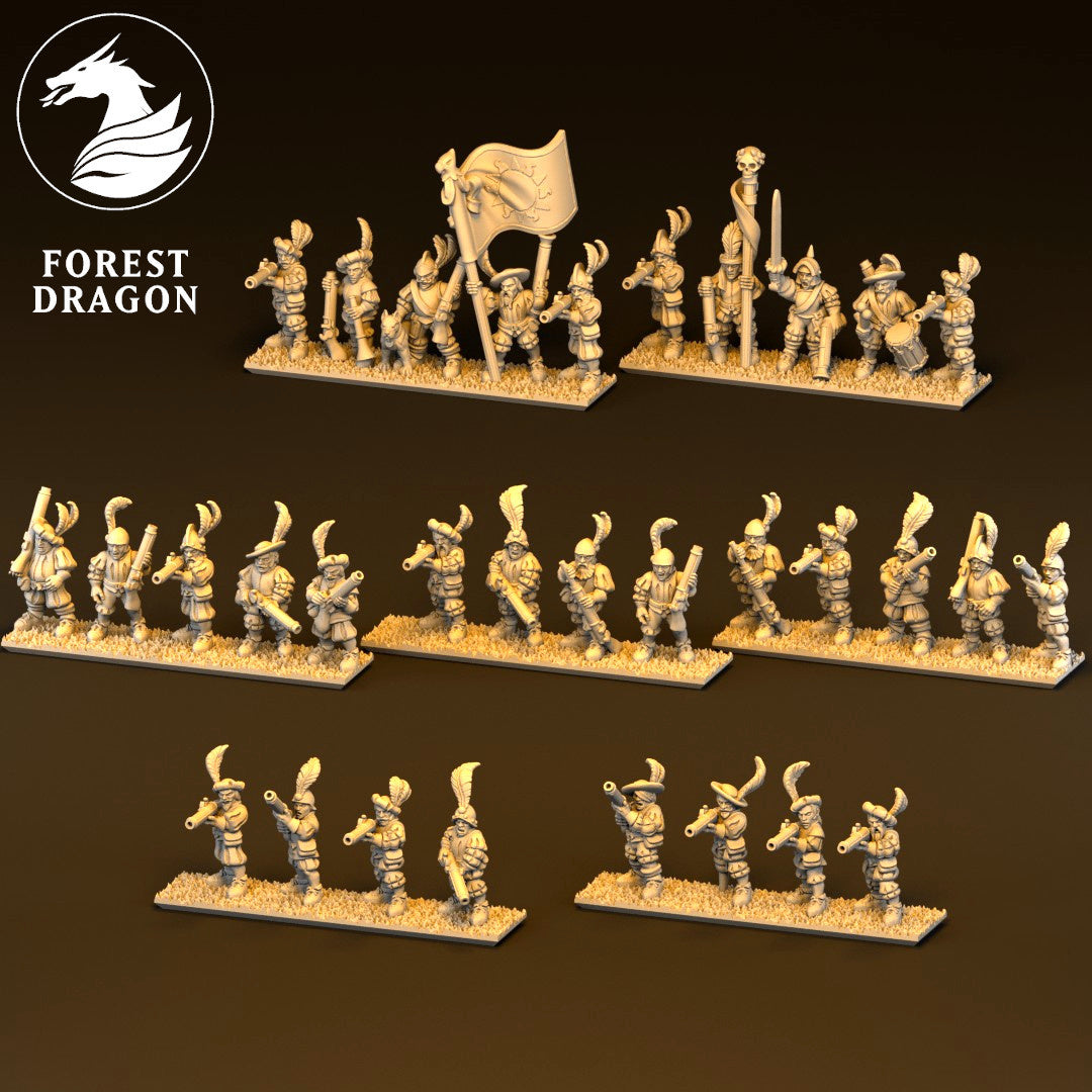 Imperial - Musketeers 10MM Scale