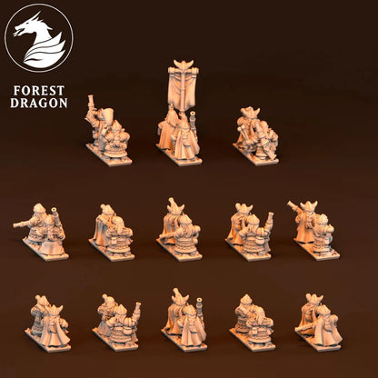Dwarfs - Musketeers 10MM Scale