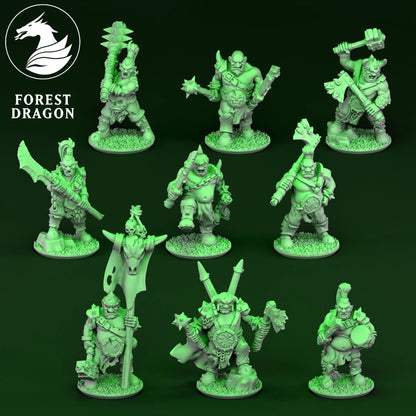 Orcs and Goblins - Ogres 10MM Scale