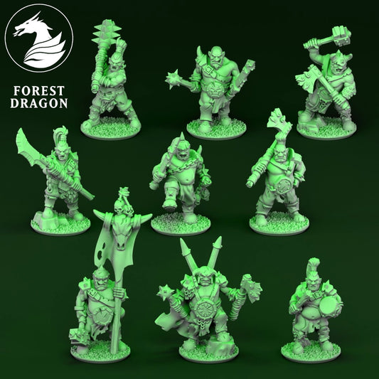 Orcs and Goblins - Ogres 10MM Scale