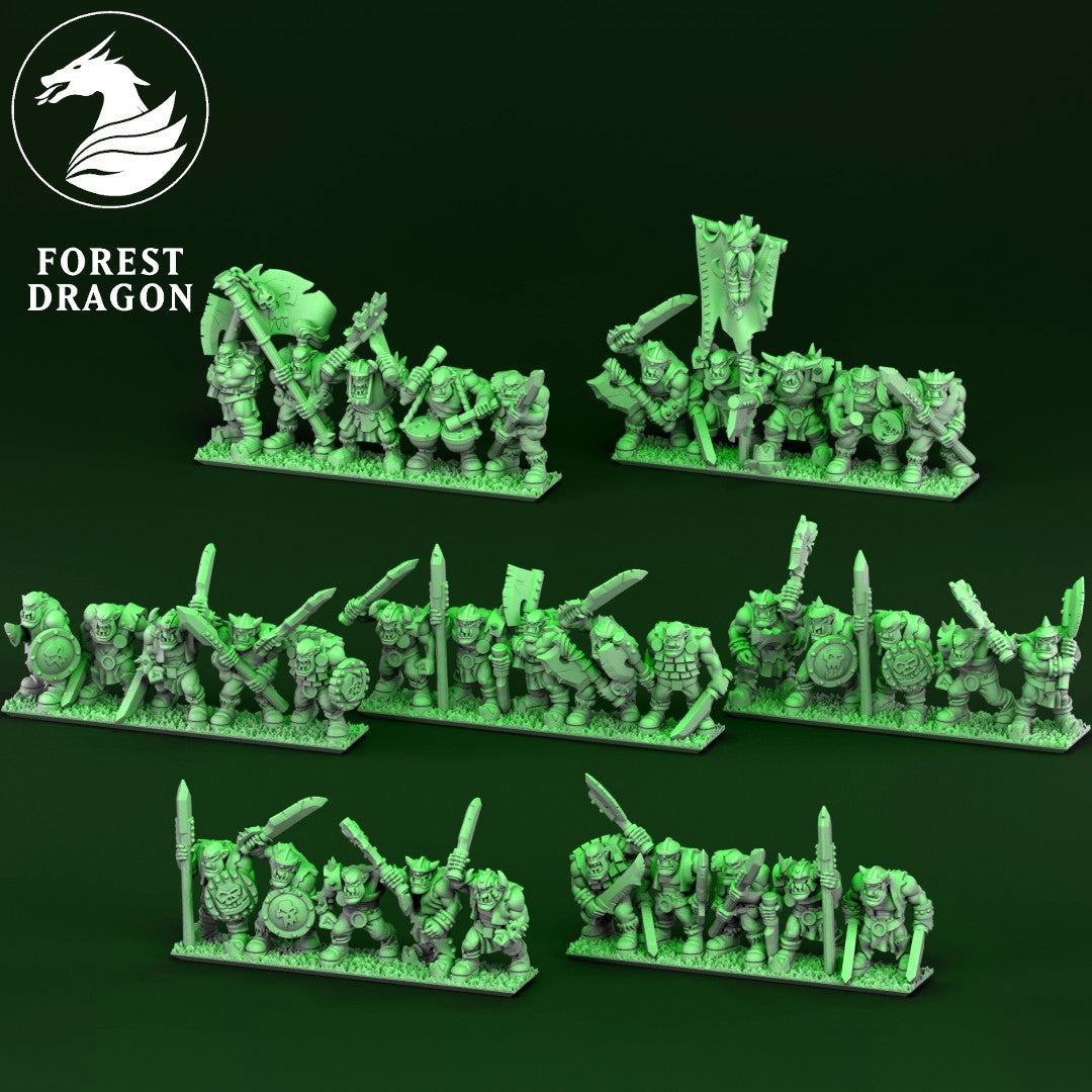 Orcs and Goblins Army Deal 10MM Scale