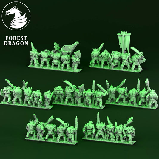 Orcs and Goblins - Orc Heavy Infantry 10MM Scale
