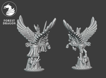 Chivalric Knights - Pegasus Heroes 10MM Scale