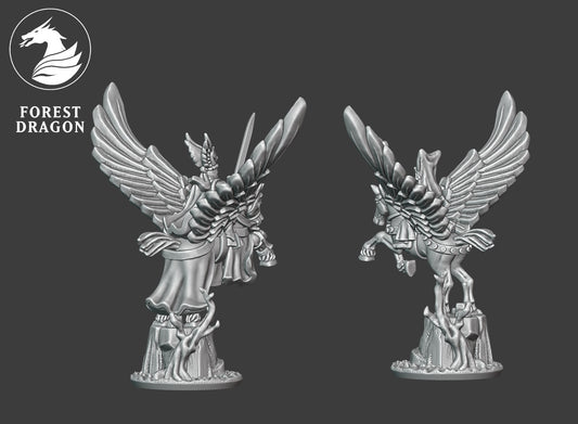 Chivalric Knights - Pegasus Heroes 10MM Scale