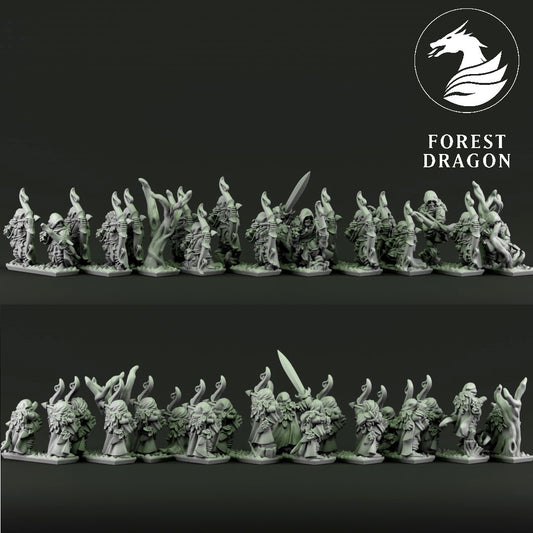 Wood Elves - Forest Rangers Regiment 10MM Scale