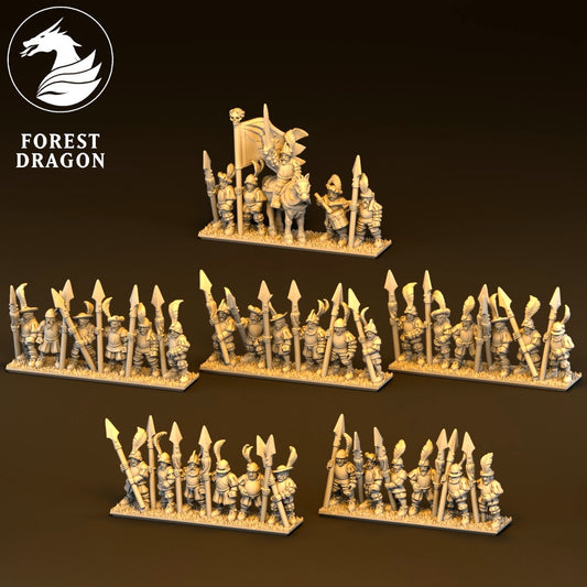 Imperial - Spear Infantry 10MM Scale