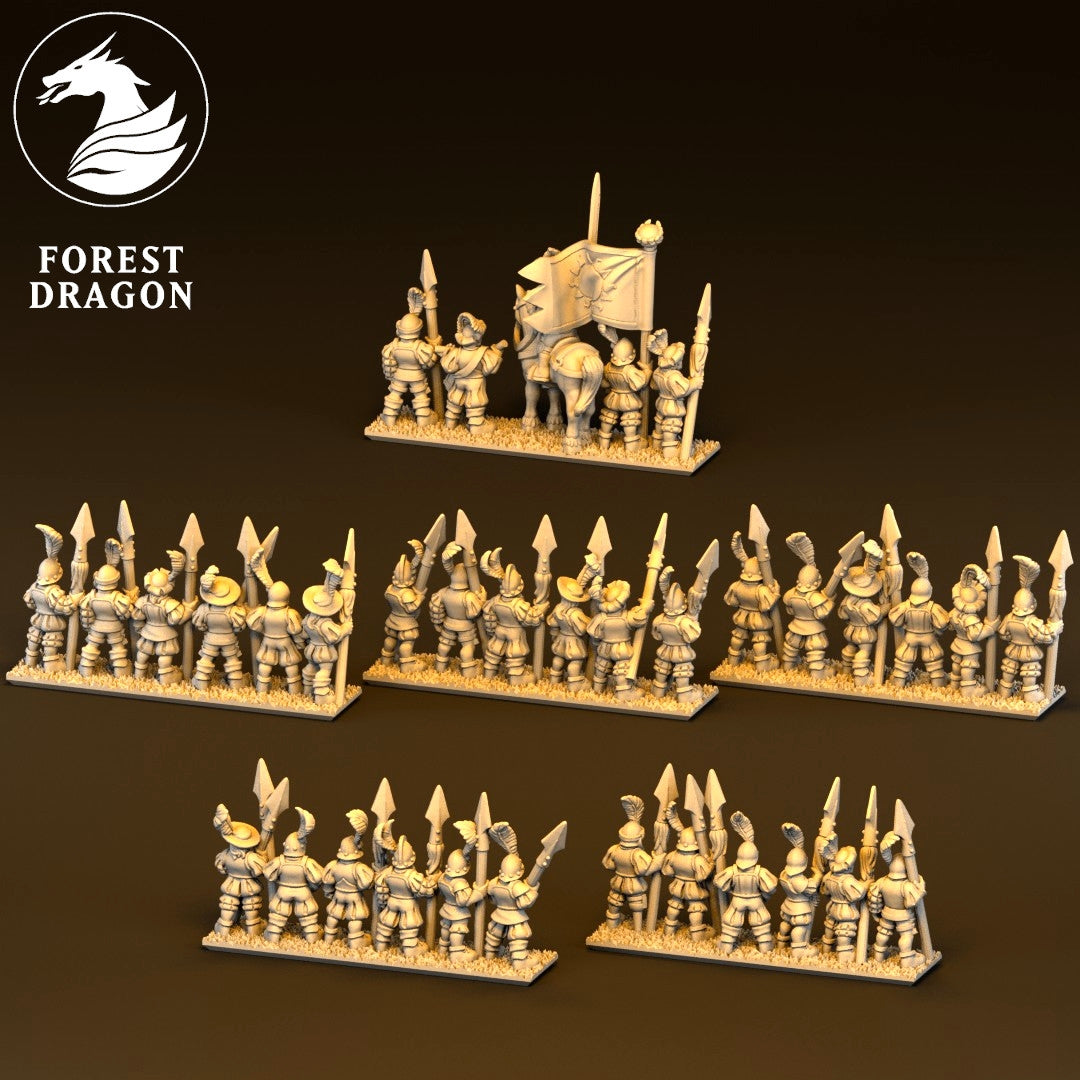 Imperial - Spear Infantry 10MM Scale