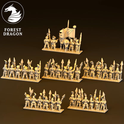 Imperial - Spear Infantry 10MM Scale