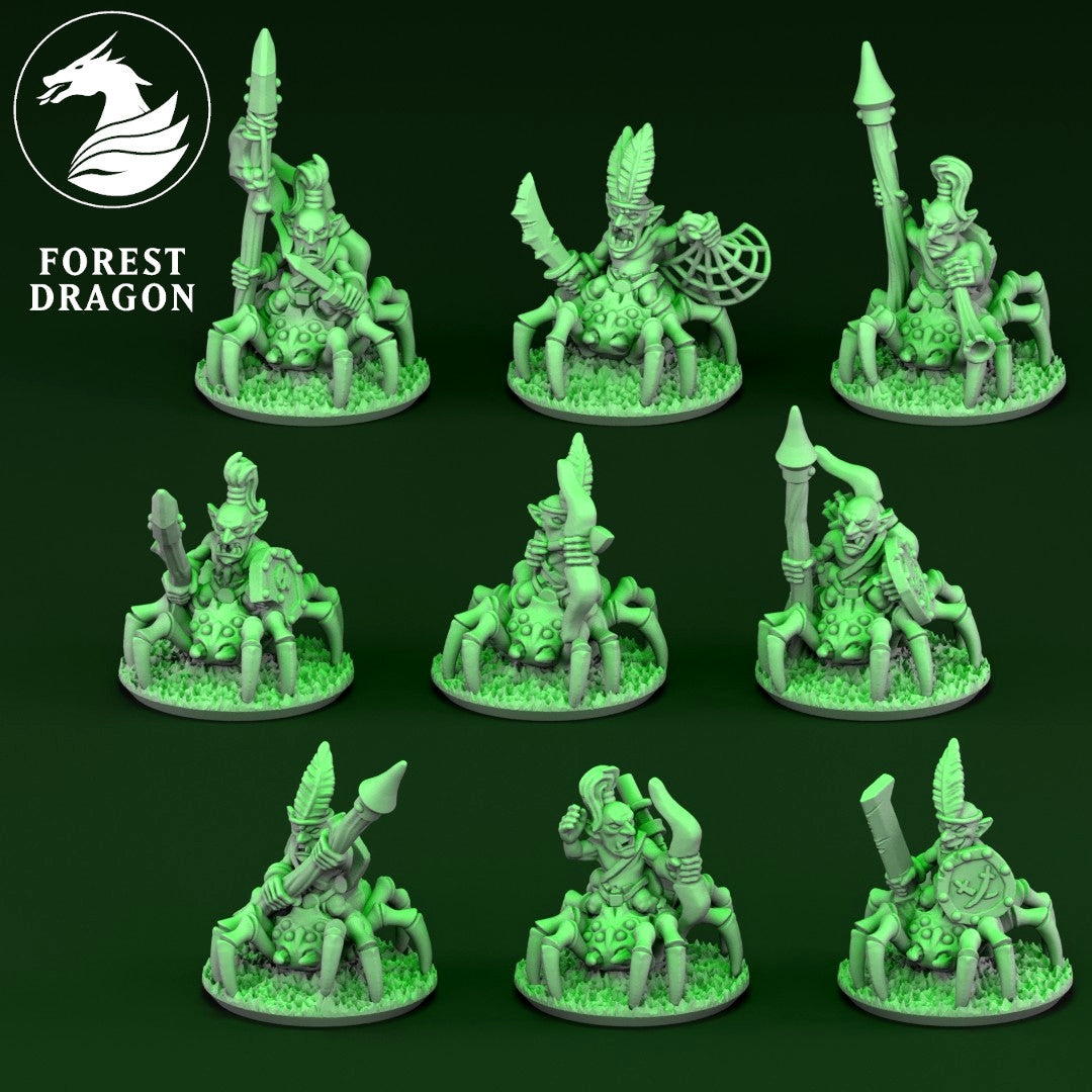 Orcs and Goblins - Spider Riders Cavalry Regiment 10MM Scale
