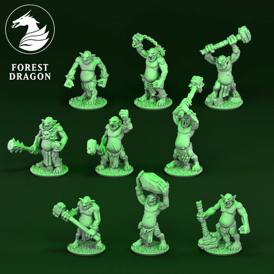 Orcs and Goblins - Trolls 10MM Scale