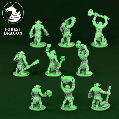 Orcs and Goblins - Trolls 10MM Scale