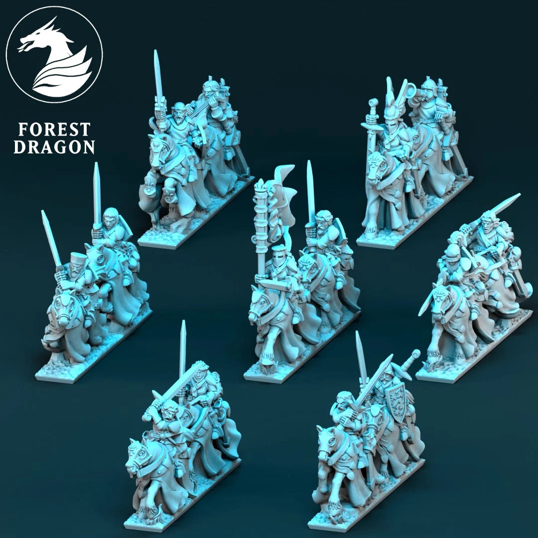 Chivalric Knights - Veteran Knights 10MM Scale
