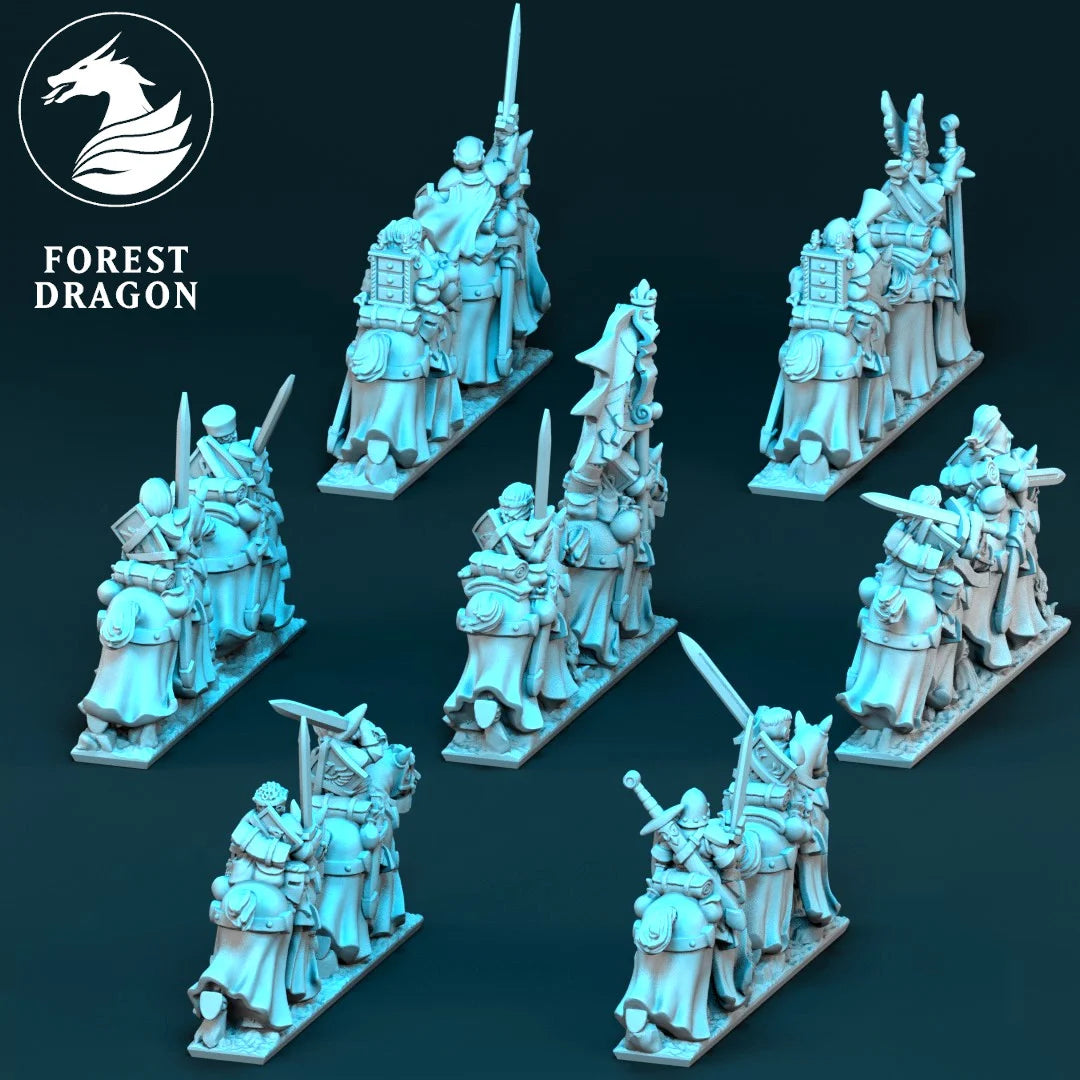 Chivalric Knights - Veteran Knights 10MM Scale