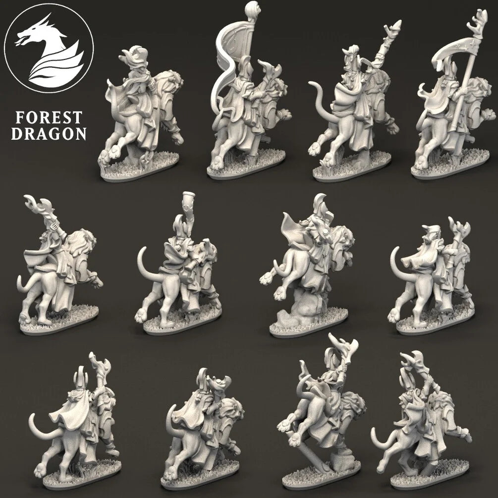 Aurethil Court - Lion Cavalry 10MM Scale