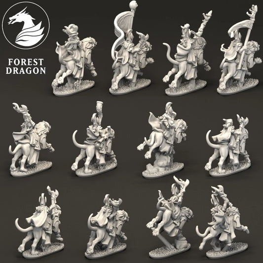 Aurethil Court - Lion Cavalry 10MM Scale