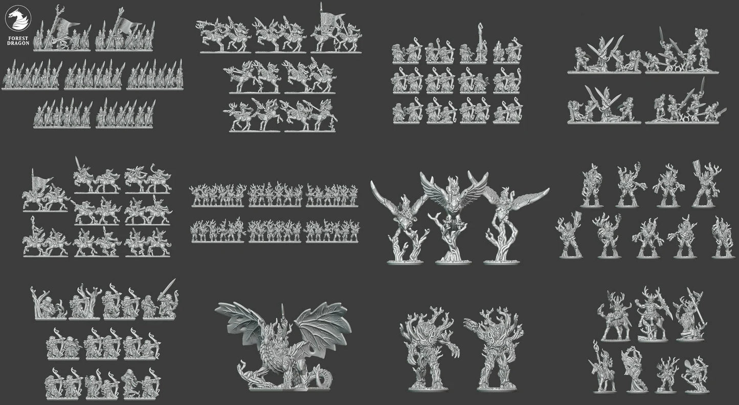 Wood Elves Army Deal 10MM Scale